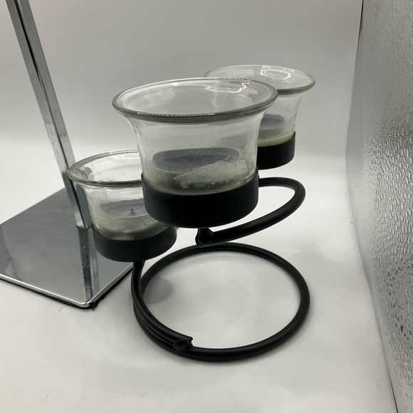 Metal Triple Tealight Candle - Picture 5 of 7